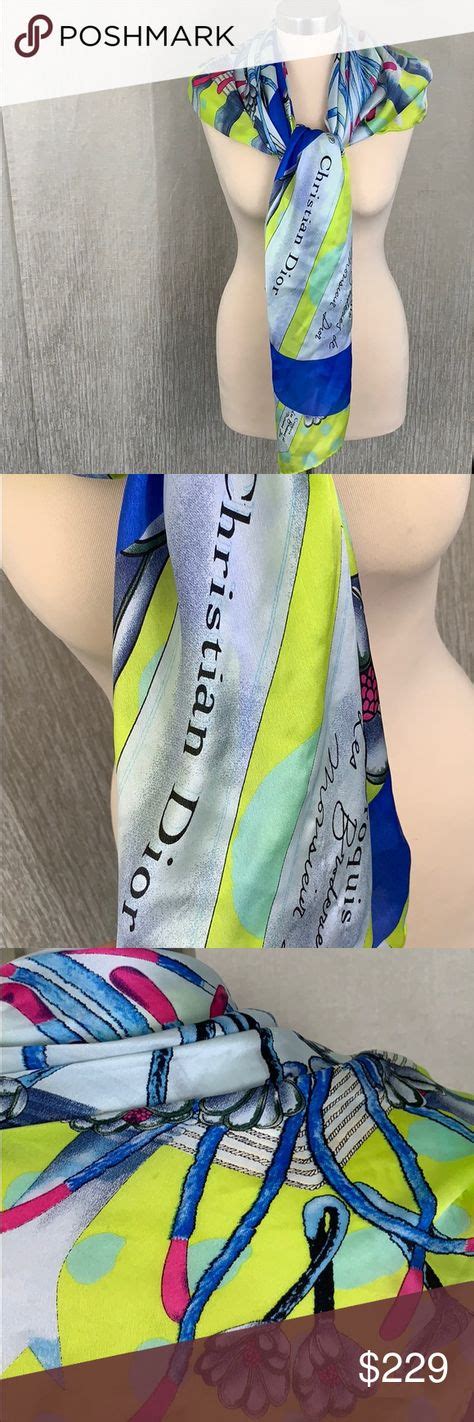 authentic Dior silk scarf